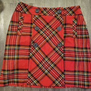 cute plaid miniskirt size 6
